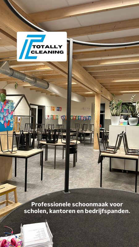 Schoonmaak op school